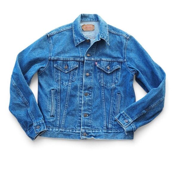 Levi's 70506-0216 Type III Vintage 70s 80s Denim Trucker Jacket Men's 42R - Picture 2 of 11